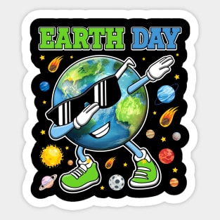 Earth Day Funny Dab Sticker